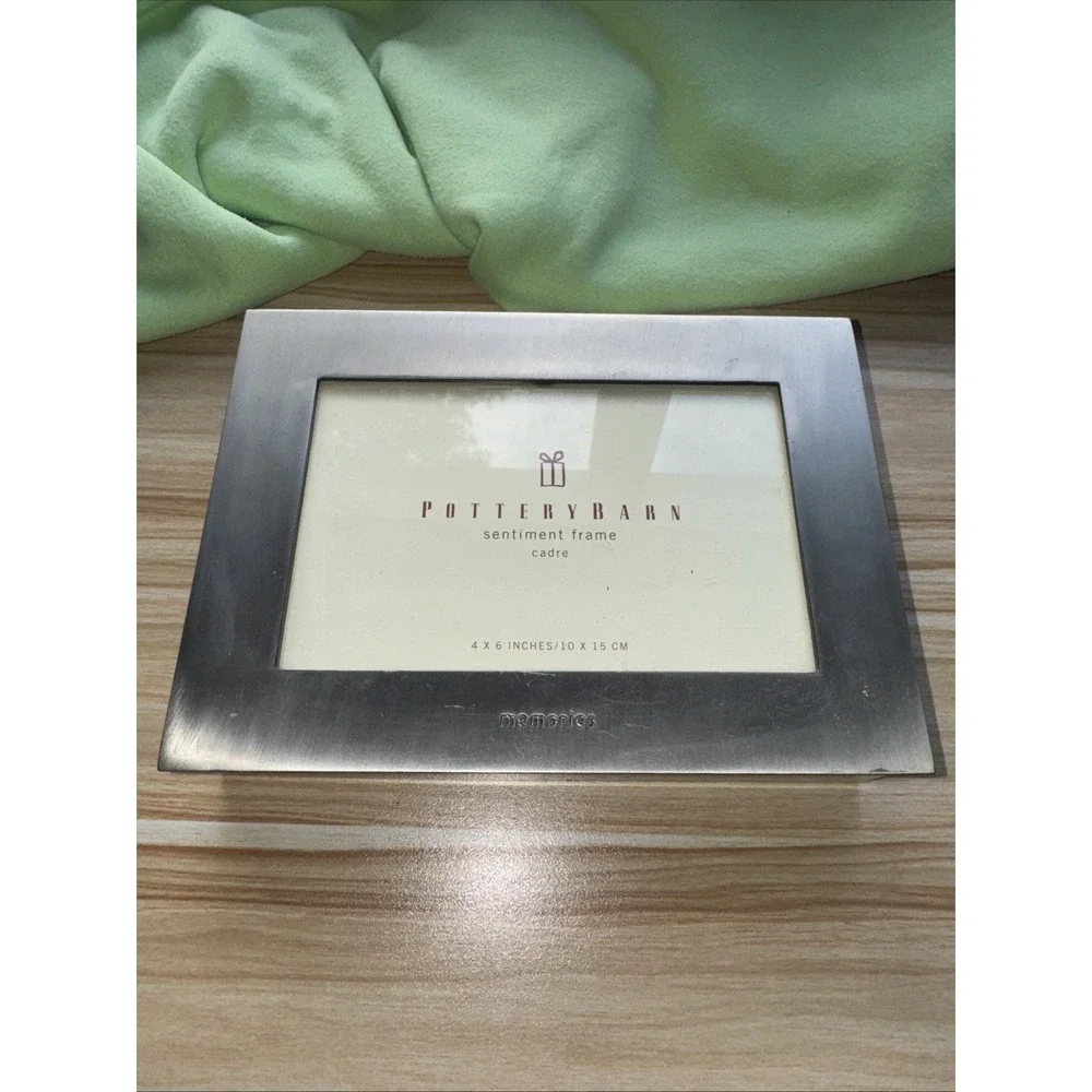 Pottery Barn Sentiment Frame 4x6 Memories Box Picture Frame